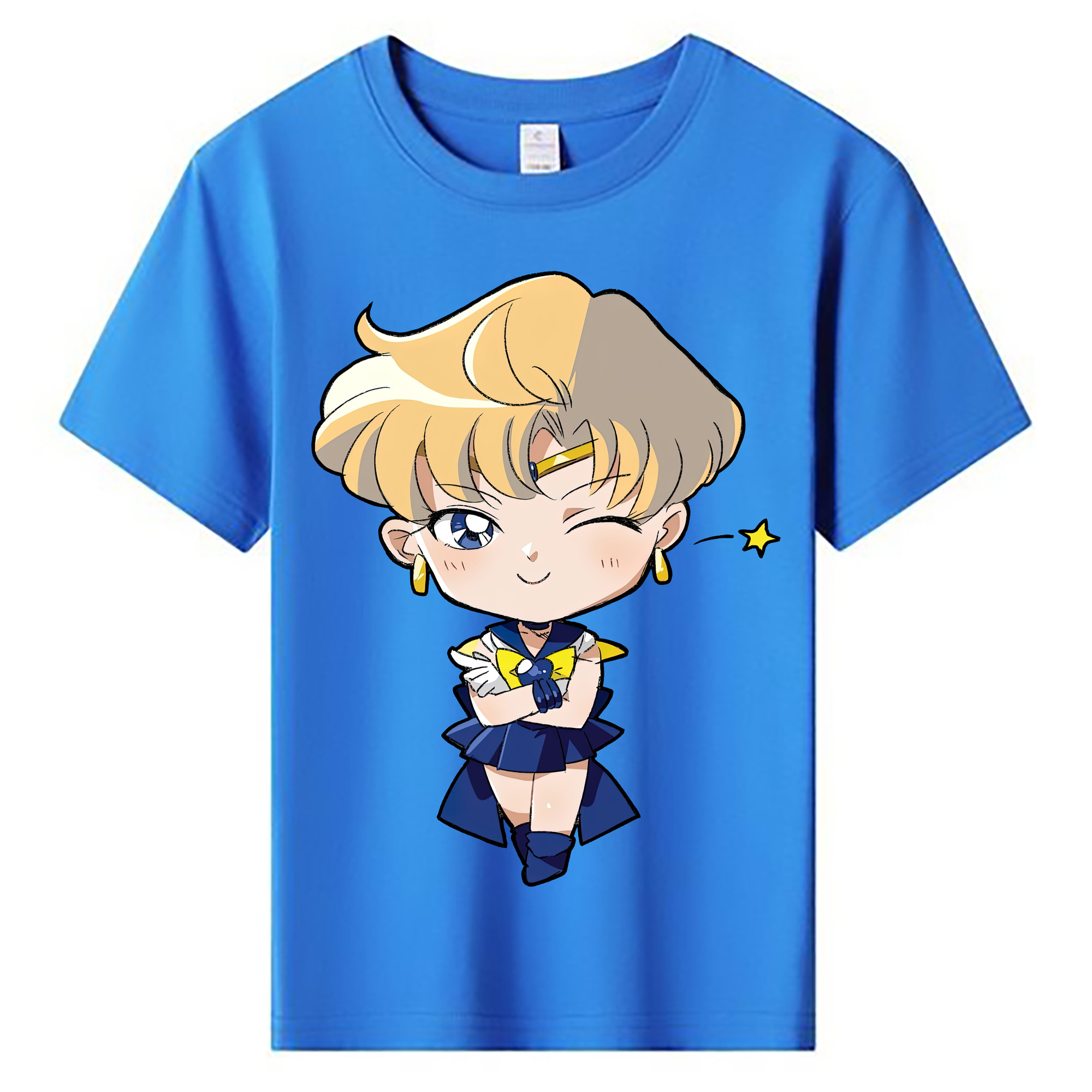 （画像用） 美少女戦士セーラームーン 天王はるか Sailor Moon Tenoh Haruka 綿100％キッズTシャツ（フロントプリント）